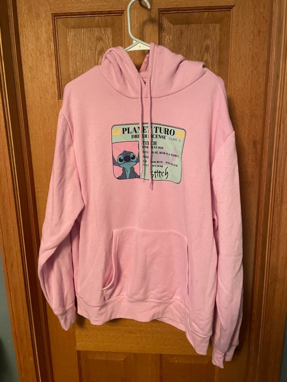 Disney Pink Stitch Pullover Hoodie